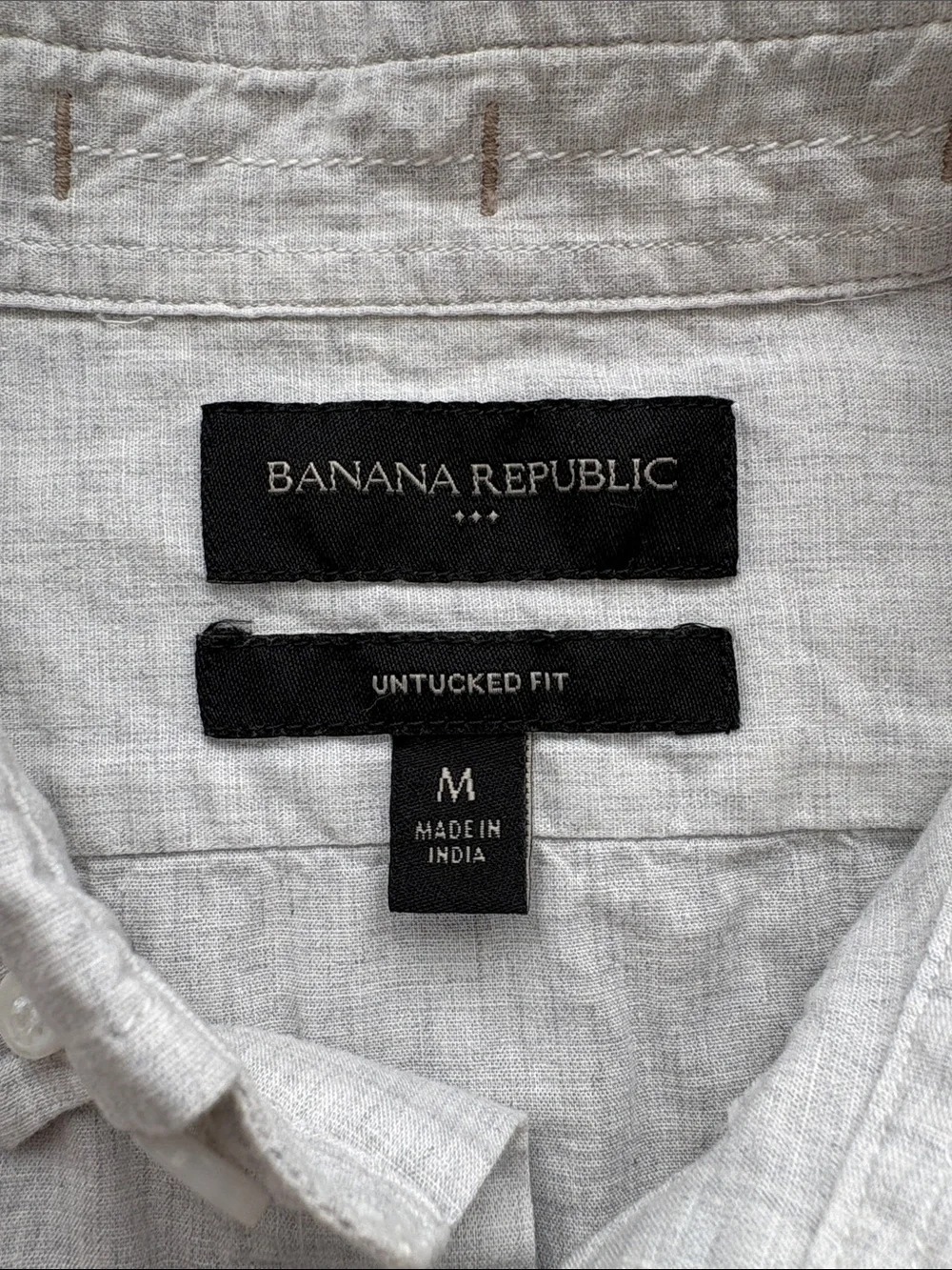 Banana Republic Men’s Cotton Light Gray Shirt